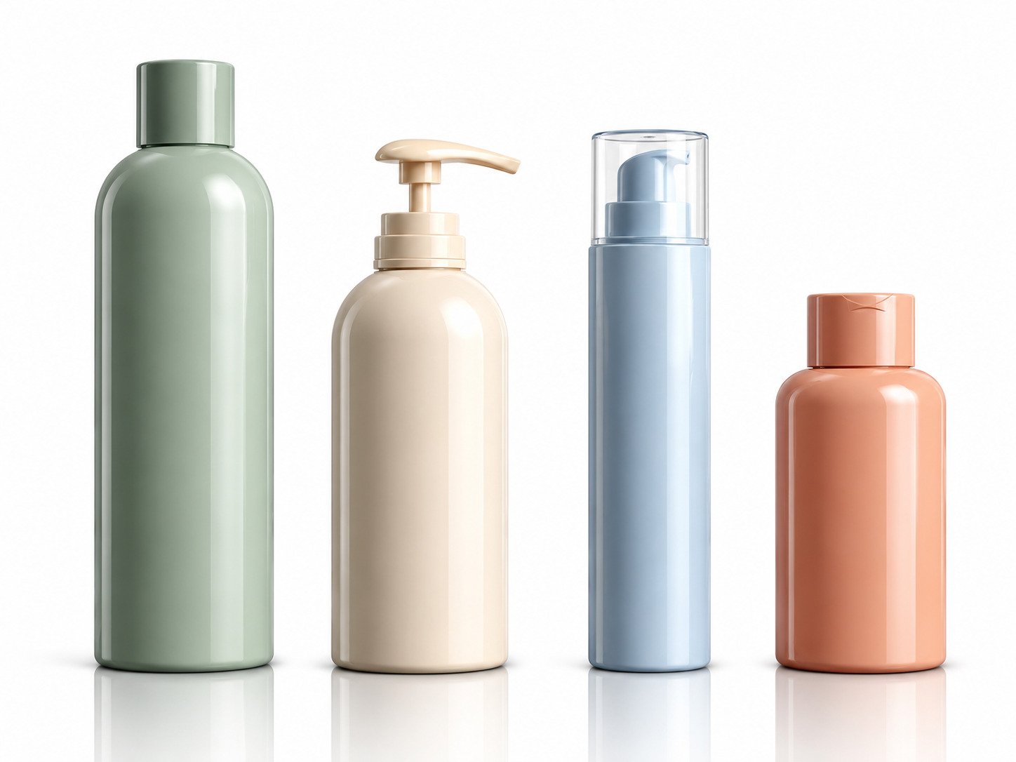 FMCG packaging concepts — bottles, dispensers and closures