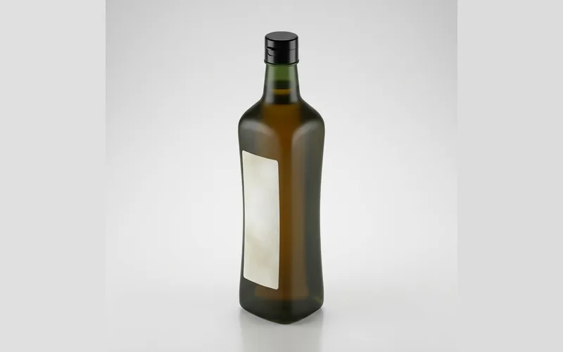 A cosmetic bottle generated as a 3D concept